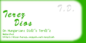 terez dios business card